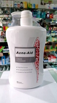 ACNE- AID Liquid cleanser 900 ml for acne prone skinsuitable for oily skin with acne สีแดง ปรับโฉมให