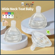 BEVAVAR  Baby Hegen Pacifier Puting Susu Hegen Baby Square Nipple Wide Neck Puting Hegen Teat Replac