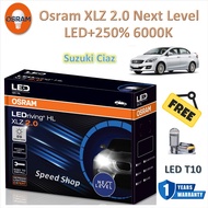Osram หลอดไฟหน้า รถยนต์ XLZ 2.0 Next Level LED+250% 6000K Suzuki Ciaz เซียส แถมฟรี LED T10 รับประกัน