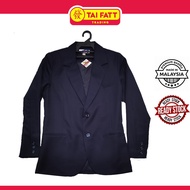 Tai Fatt Falcon Blazer Sekolah Blazer Biru Gelap Dark Blue Long Sleeve Jacket Blazer School Uniform