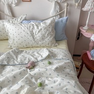 Washable thin Quilt Pillowcase comforter blanket single queen king size quilt no zipper