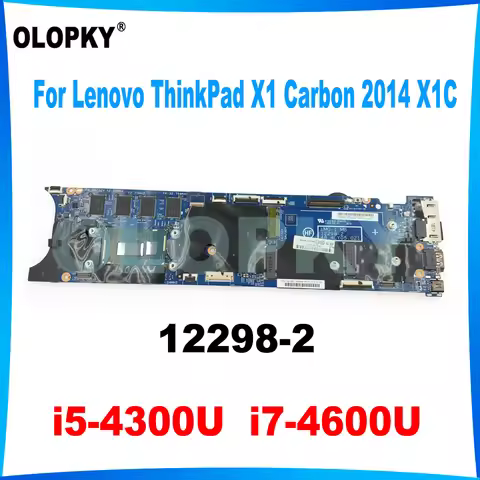 LMQ-1 MB 12298-2 Mainboard for Lenovo ThinkPad X1 Carbon 2014 X1C Laptop Mainboard 48.4LY06.021 i5 i