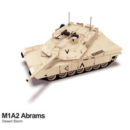 Tank abrams M1A2 papercraft pattern sheet (PR-C4)