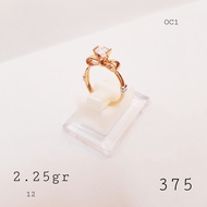 Gold Ring Diamond Eye Model K375 / 9k Newseries 11