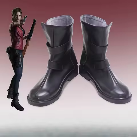 Game Anime Shoes Claire Redfield Resident Evil Made Cosplay Boots Halloween Party Accessories Custom