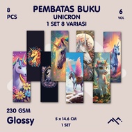 [8PCS] Unicorn Theme Bookmarks || Aesthetic Aesthetic || Aesthetic Aesthetic || Aesthetic Bookmark.