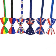Flag Bow Tie United Kingdom Australia Haiti Bolivia Casual Fashion Bow Tie LJYC