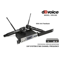 Mic Wireless dB Voice VRS 200 Original dbvoice VRS200 Anti Feedback
