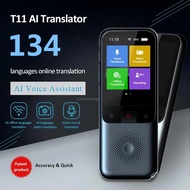 อุปกรณ์แปลเสียงอัจฉริยะแบบพกพา T11ภาษา134ภาษาการเดินทางธุรกิจเครื่องแปลภาษาออฟไลน์แบบเรียลไทม์พูดได้แบบโต้ตอบ