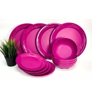 Set Camellia Tupperware/ set makan / pinggan mangkuk / set hidang