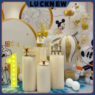 White folding cake stand Dessert stand Cylinder Dessert Birthday party Wedding Baby Shower Birthday 