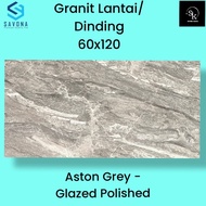 Granit lantai 60x120 Savona Gress Aston Grey - Glazed Polish
