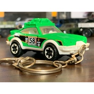 GANTUNGAN Matchbox 85 Porsche 911 Rally Custom Keychain