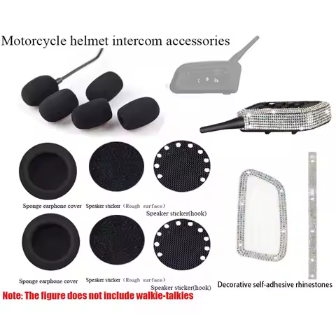For EJEAS/ Vnetphone/ xinowy /Teleheer V6/V4 Motorcycle Intercom Helmet Bluetooth Headset Sponges an