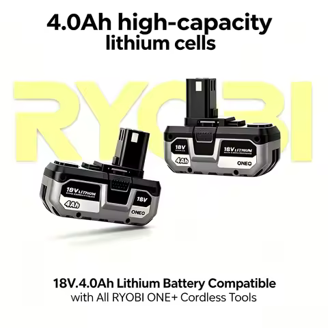 RYOBI ONE+ 18V 8.0Ah Lithium Battery, Suitable for RYOBI ONE+ Series Power Tools, The First Choice f