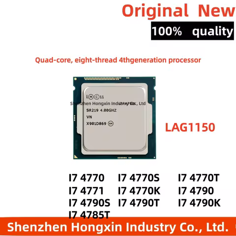 1 piece Used Core I7 4790 CPU 4770S 4765T 4785T 4790K 4770K 4770T 4790T 4790S 4.0 GHz Quad-Core Eigh