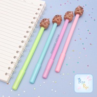 4 & 12 pcs Capybara Series Gel Pens Gelpen Character Pens Capybara Ballpoint Pens