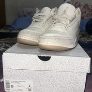 Nike Air Jordan 3 Retro Craft White Second Like New