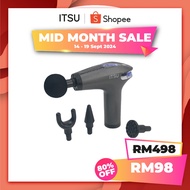 ITSU iFlex Massage Gun - 4 Convertible Massage Heads - 8 Adjustable Speed Levels