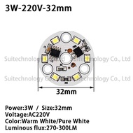 Yingke 10ชิ้นหลอดไฟโคมไฟ Led Ac 220V Pcb ไดรเวอร์สมาร์ทไอซีแบบบูรณาการ3W 5W 7W 9W 12W 15W 18W ขาวอบอุ่นบอร์ดแสงสีขาวสำหรับเพดาน