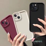 Simple Solid Color Protector Phone Case For Vivo Y22 Y22S Y15 Y15S Y15A Y16 Y17 Y21 Y21S Y21A Y21E Y