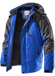 Fuguiniao Winter Thick Warm Parka Men Windbreak Plus Windproof Fur Coats Male Military Hooded Anorak