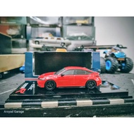Diecast Hobby Japan Honda Civic Type R FL5 With Engine Display Model Flame Red