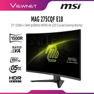 MSI 27" MAG 275CQF E18 / 31.5" MAG 321CQF E18 WQHD (2560x1440@180HZ) RAPID VA LCD CURVED GAMING MONI