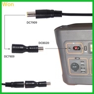 Won Dc7909 Female to DC8020 Male Adapter for Solar Panel RV Portable Power Station DC7909 to DC8020 