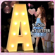 91.5cm Giant Letter LED Light A-Z Balloon Filling Box Giant Birthday Character Light Letter Large Ca