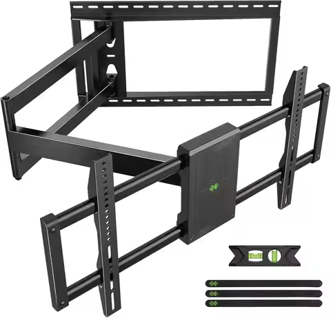 for Most 42-90 inch Television 40 Inch Extension Full Motion TV Mount,Wall Mount Bracket with 90°Swi