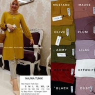 New Najwa Tunik Original Nck Label Ready 11 Warna Stok Aman Real Stok