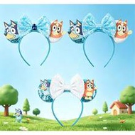 1pc Bluey Sheepdog Birthday Party Hair Accessories Halloween Costume Headbands Hard Plastic Headwear
