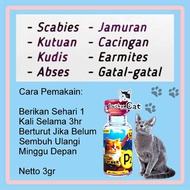 Jual P2 Obat Jamur Kucing Scabies Obat p2 obat Jamur Cacingan kutu Kulit Koreng Abses Parasit by uky