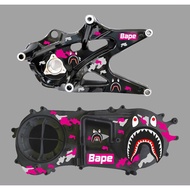 CVT and ARM Stickers NMAX AEROX BAPE Motif