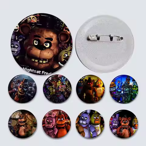 Fnaf Five-nights-At-Freddys 58mm Cute Series Pins Funny Badge Interesting Brooches Backpack Clothes 