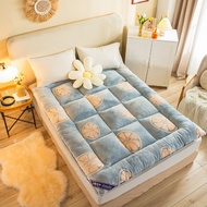 Comfortable Soft Foldable Tatami Mattress Baby Bed Single Double Thick Milk Velvet Topper Mattress Twin Queen King Size