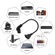 dingdongaa 90 Degree IEC320 C13 to C14 Panel Mount Power Cable C13 Female to C14 Male Power