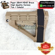 Popor SBA4 SB Tactical SBA 4 Upgrade Stabilizing Arm Pistol Brace Airsoft AEG WGB WGG PCP GBBR Sprin