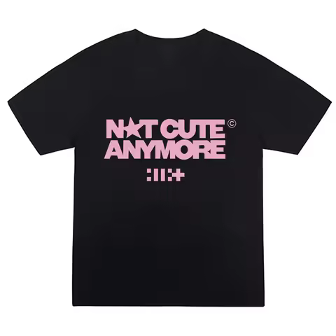 ILLIT Not Cute Anymore Album T Shirts ILLIT Girl Band T-shirt Korean Fashion Summer Women Men Short 