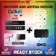 MALAYSIA TV MYTV DVBT2 DEKODER DECODER+ ANTENNA INDOOR DVBT2 HDTV TV MYTV CHANNEL MALAYSIA FREE AMPLIFIER SIGNAL