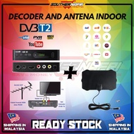 MALAYSIA TV MYTV DVBT2 DEKODER DECODER+ ANTENNA INDOOR DVBT2 HDTV TV MYTV CHANNEL MALAYSIA FREE AMPL