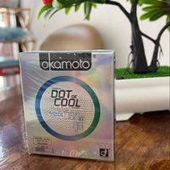 ถุงยางอนามัย Okamoto dot de cool  52mm.  2ชิ้น/กล่อง