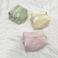 Mini Simplicity Cute Square Makeup Bag Sweet Fashion Earphone Lipstick Bag Large Capacity Portable S