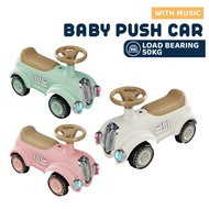 4 Wheels Ride On Toy Car Push Baby Car with Music & Lights Kereta Mainan Budak With Storage Function