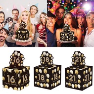 UECECY Cash Pull Gift Boxs, Birthday  16th 18th 21st Birthday Money Box,  Creative Paper Happy Birth