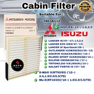 Cabin Filter Proton Inspira ('10~) 1.6,2.0 / Mitsubishi Triton Lancer ASX Aircond Filter 7803A004 78