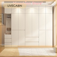Bedroom Home Solid Wood Simple Tall Cabinet Creamwind Sectional No Installation Large Wardrobe