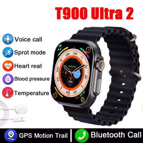 T900 Ultra 2 New Smart Watch Men Women 49mm Series Compass Waterproof For Android Watch IWO Ultra 8 
