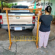 BF ราวตากผ้า ราวผ้าไม้สัก ที่ตากผ้า 110*40*150 ซม. (ย*ก*ส) สีย้อมเคลือบ Clothes rack.